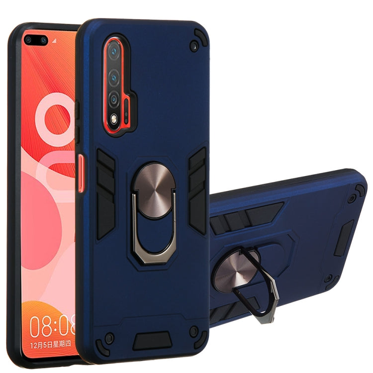 For Huawei nova 6 2 in 1 Armour Series PC + TPU Protective Case with Ring Holder