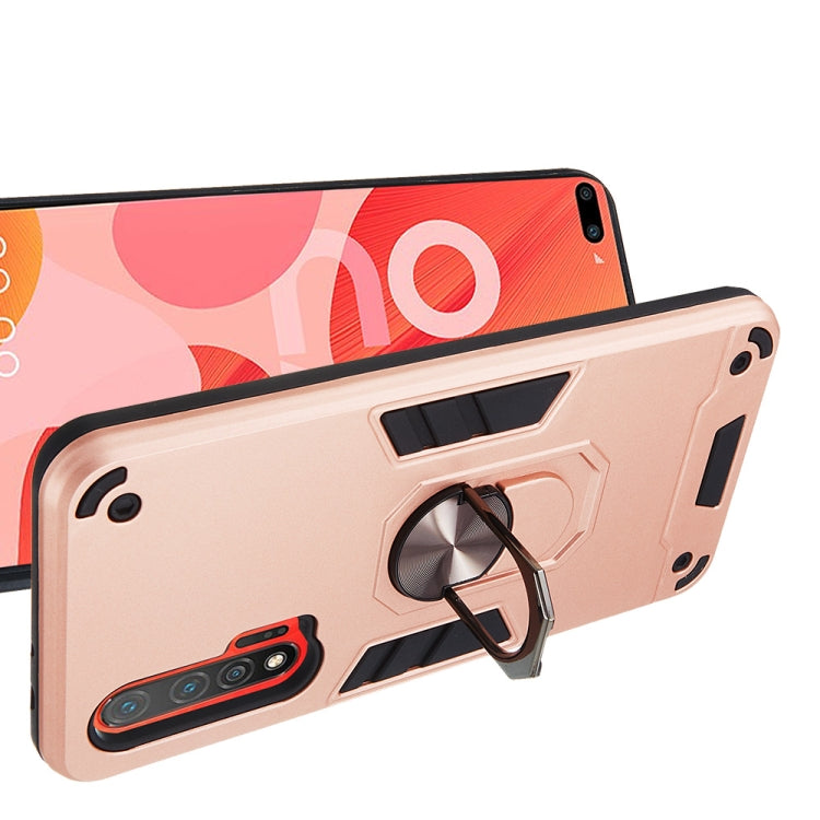 For Huawei nova 6 2 in 1 Armour Series PC + TPU Protective Case with Ring Holder