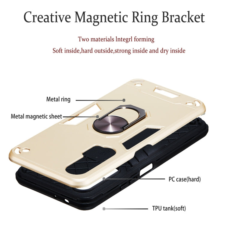 For Huawei nova 6 2 in 1 Armour Series PC + TPU Protective Case with Ring Holder