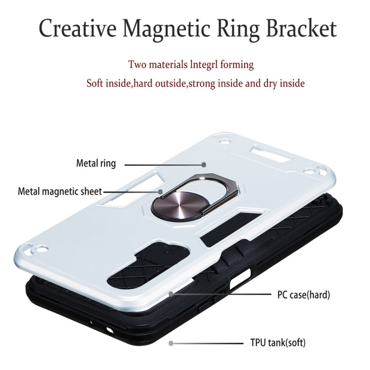 For Huawei nova 6 2 in 1 Armour Series PC + TPU Protective Case with Ring Holder