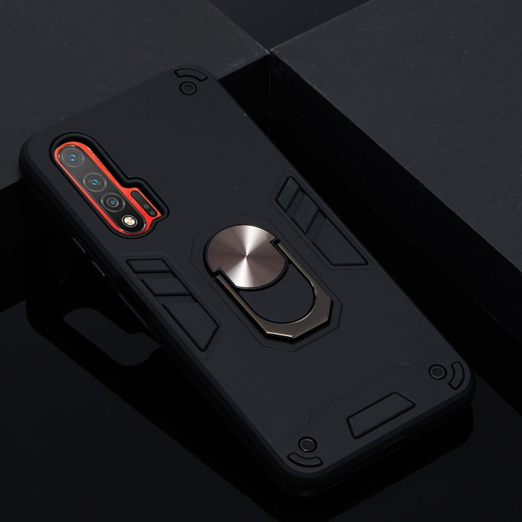 For Huawei nova 6 2 in 1 Armour Series PC + TPU Protective Case with Ring Holder