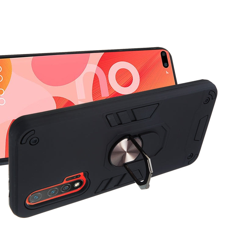 For Huawei nova 6 2 in 1 Armour Series PC + TPU Protective Case with Ring Holder