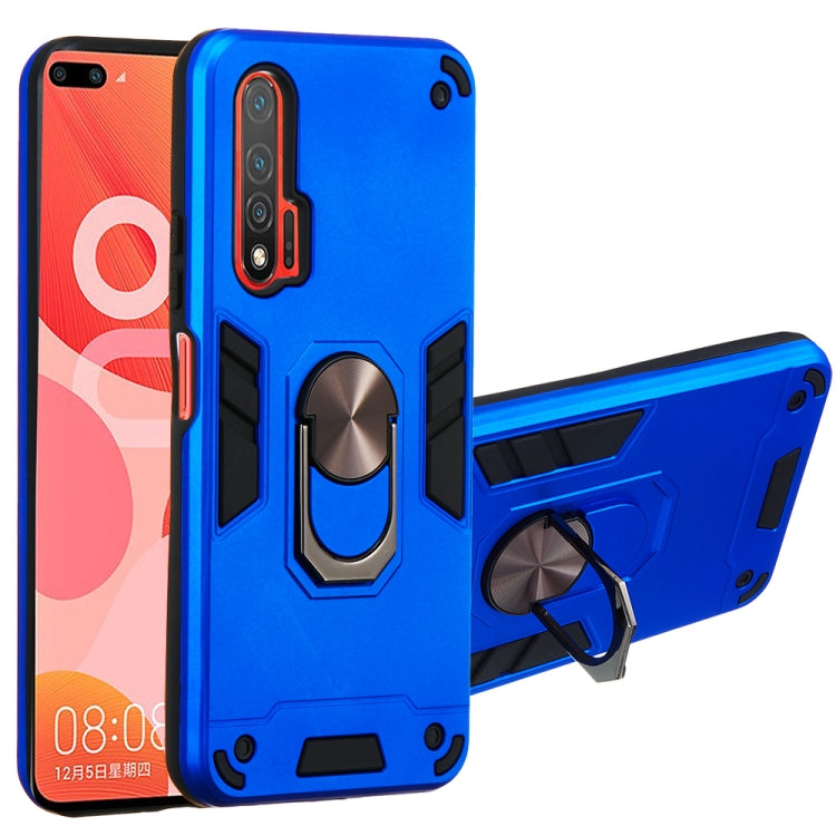 For Huawei nova 6 2 in 1 Armour Series PC + TPU Protective Case with Ring Holder