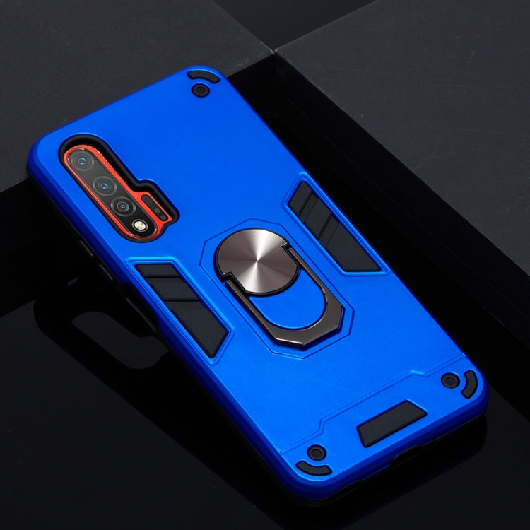 For Huawei nova 6 2 in 1 Armour Series PC + TPU Protective Case with Ring Holder