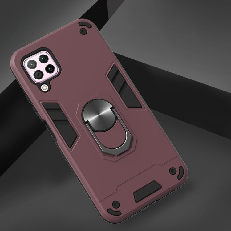 For Huawei nova 6 SE 2 in 1 Armour Series PC + TPU Protective Case with Ring Holder