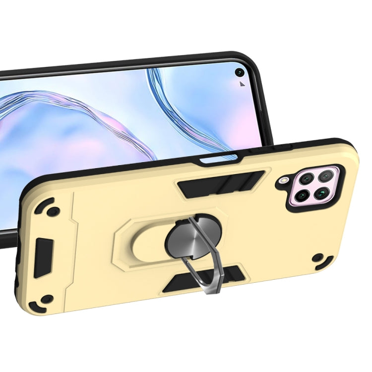 For Huawei nova 6 SE 2 in 1 Armour Series PC + TPU Protective Case with Ring Holder