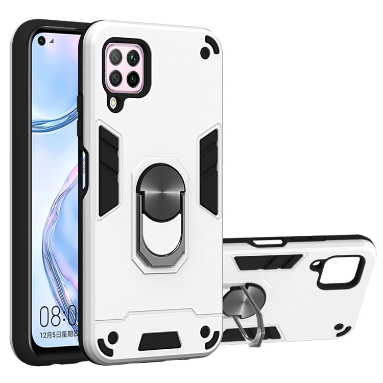 For Huawei nova 6 SE 2 in 1 Armour Series PC + TPU Protective Case with Ring Holder