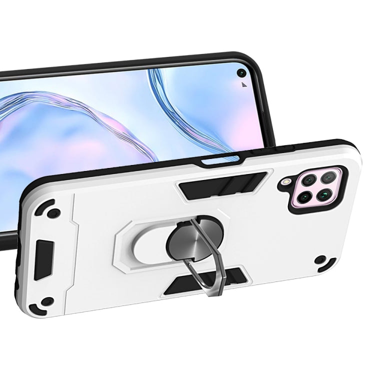 For Huawei nova 6 SE 2 in 1 Armour Series PC + TPU Protective Case with Ring Holder