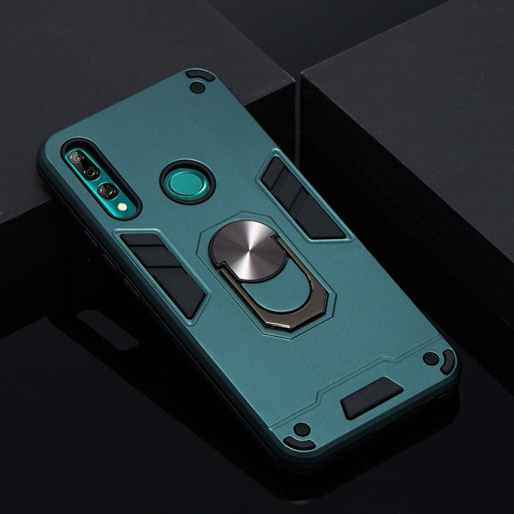 For Huawei P Smart Z / Y9 Prime (2019) 2 in 1 Armour Series PC + TPU Protective Case with Ring Holder