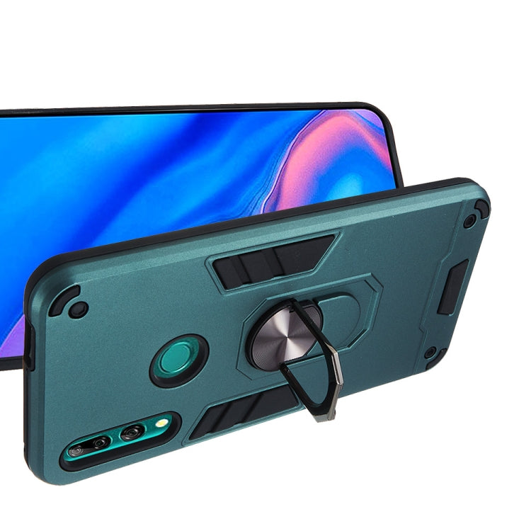 For Huawei P Smart Z / Y9 Prime (2019) 2 in 1 Armour Series PC + TPU Protective Case with Ring Holder