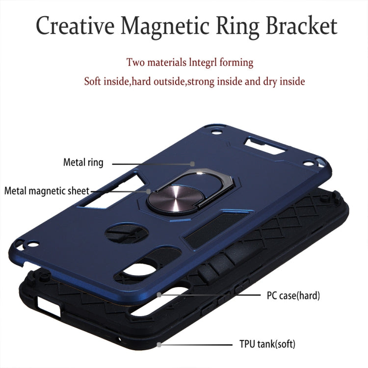 For Huawei P Smart Z / Y9 Prime (2019) 2 in 1 Armour Series PC + TPU Protective Case with Ring Holder