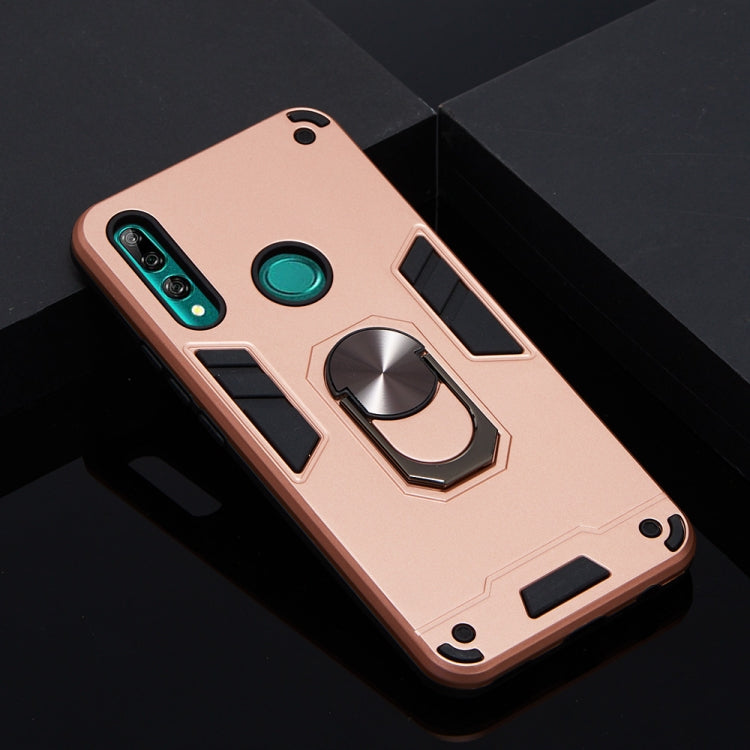 For Huawei P Smart Z / Y9 Prime (2019) 2 in 1 Armour Series PC + TPU Protective Case with Ring Holder