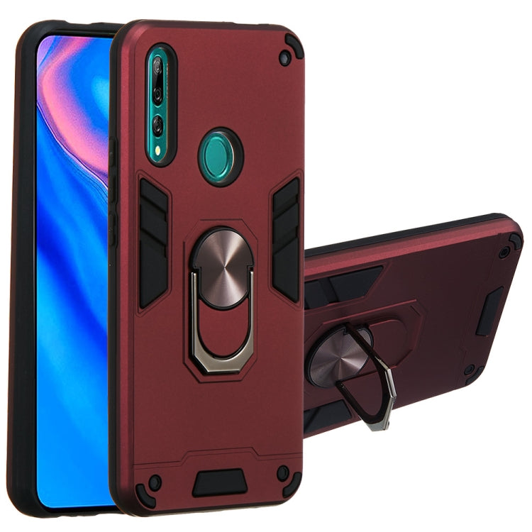For Huawei P Smart Z / Y9 Prime (2019) 2 in 1 Armour Series PC + TPU Protective Case with Ring Holder