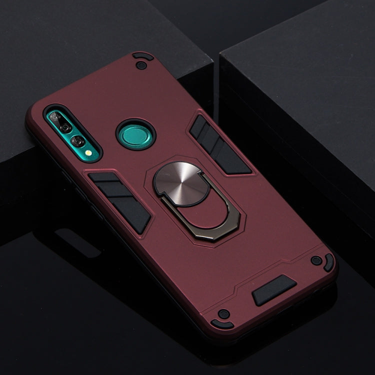 For Huawei P Smart Z / Y9 Prime (2019) 2 in 1 Armour Series PC + TPU Protective Case with Ring Holder