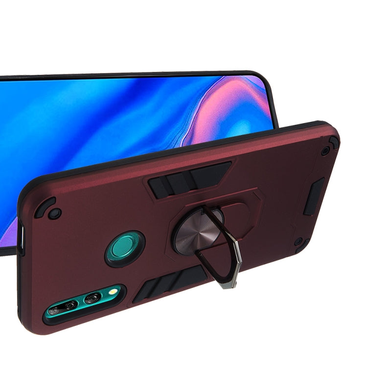 For Huawei P Smart Z / Y9 Prime (2019) 2 in 1 Armour Series PC + TPU Protective Case with Ring Holder