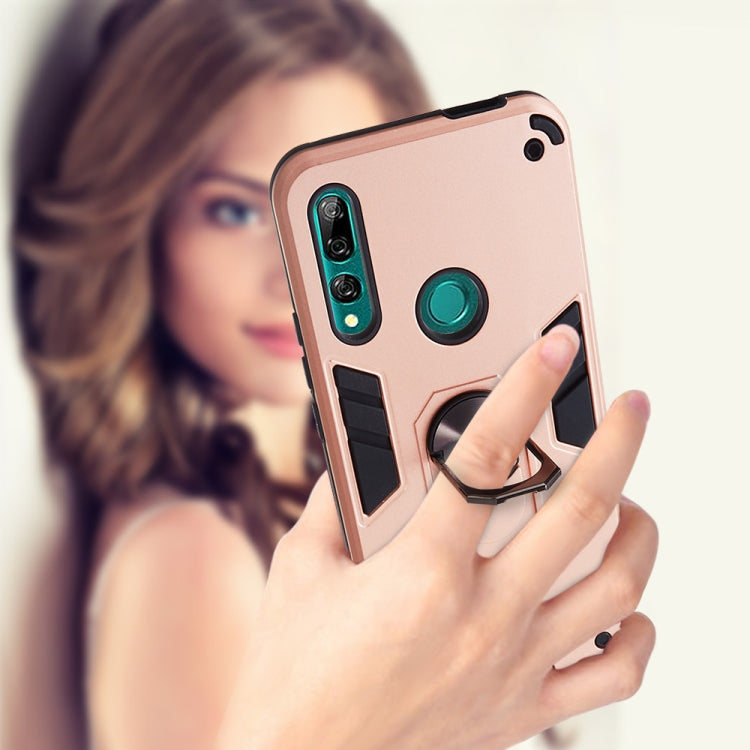 For Huawei P Smart Z / Y9 Prime (2019) 2 in 1 Armour Series PC + TPU Protective Case with Ring Holder