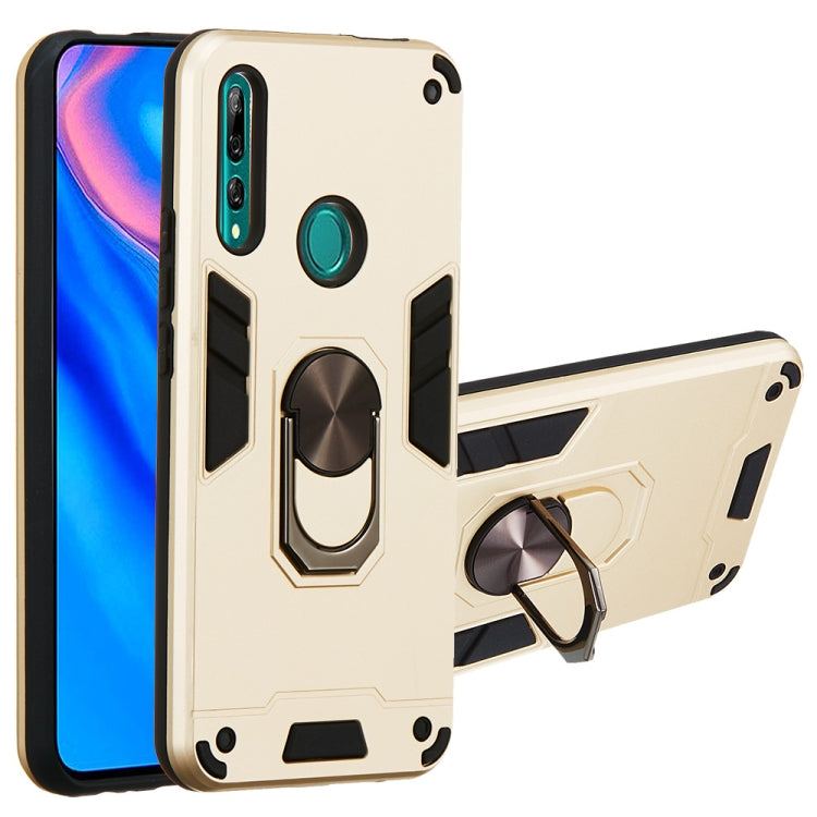 For Huawei P Smart Z / Y9 Prime (2019) 2 in 1 Armour Series PC + TPU Protective Case with Ring Holder