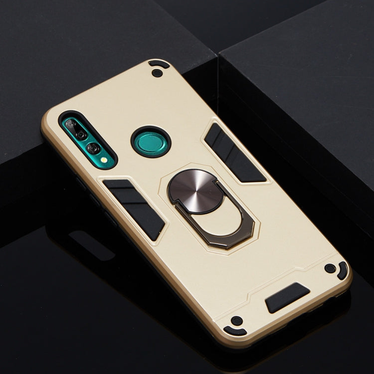For Huawei P Smart Z / Y9 Prime (2019) 2 in 1 Armour Series PC + TPU Protective Case with Ring Holder