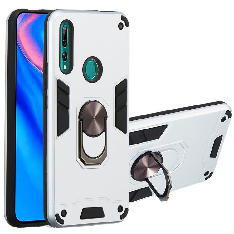For Huawei P Smart Z / Y9 Prime (2019) 2 in 1 Armour Series PC + TPU Protective Case with Ring Holder