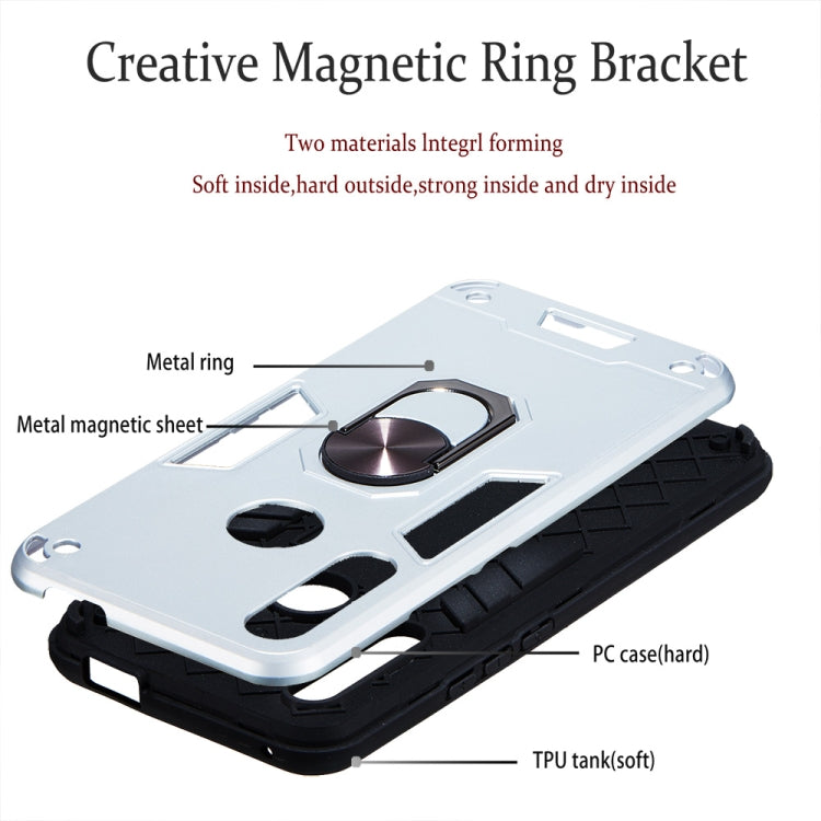 For Huawei P Smart Z / Y9 Prime (2019) 2 in 1 Armour Series PC + TPU Protective Case with Ring Holder