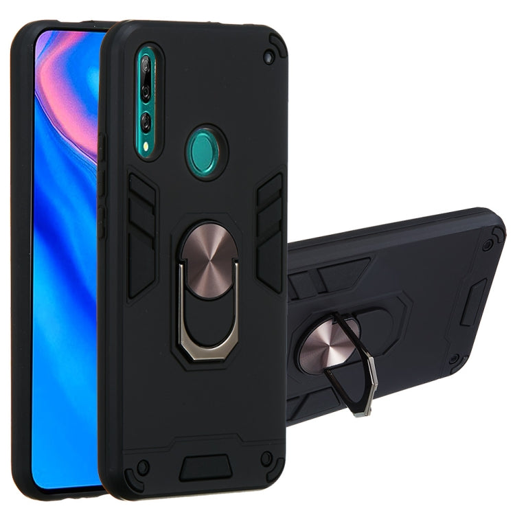 For Huawei P Smart Z / Y9 Prime (2019) 2 in 1 Armour Series PC + TPU Protective Case with Ring Holder