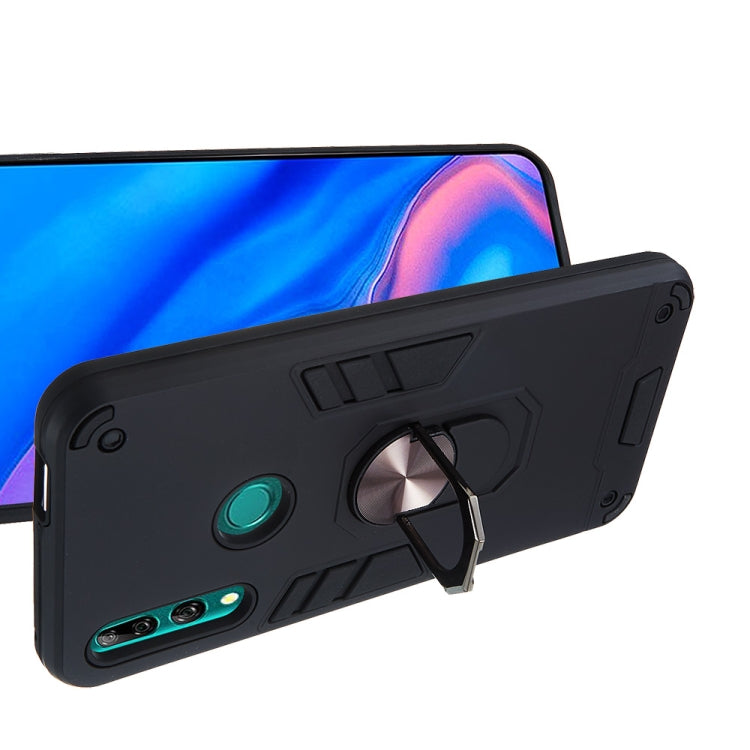 For Huawei P Smart Z / Y9 Prime (2019) 2 in 1 Armour Series PC + TPU Protective Case with Ring Holder