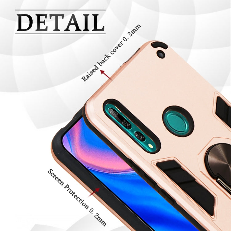 For Huawei P Smart Z / Y9 Prime (2019) 2 in 1 Armour Series PC + TPU Protective Case with Ring Holder