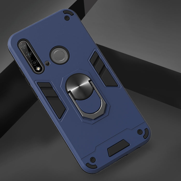 For Huawei P20 Lite (2019) / nova 5i 2 in 1 Armour Series PC + TPU Protective Case with Ring Holder