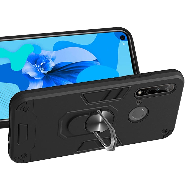 For Huawei P20 Lite (2019) / nova 5i 2 in 1 Armour Series PC + TPU Protective Case with Ring Holder