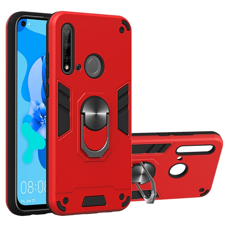 For Huawei P20 Lite (2019) / nova 5i 2 in 1 Armour Series PC + TPU Protective Case with Ring Holder