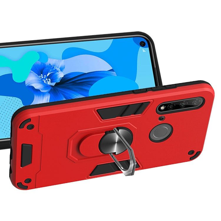 For Huawei P20 Lite (2019) / nova 5i 2 in 1 Armour Series PC + TPU Protective Case with Ring Holder
