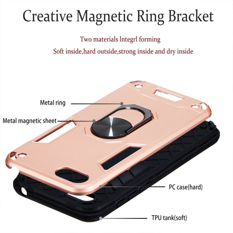 For Huawei Y5 (2018) / Y5 Prime (2018) 2 in 1 Armour Series PC + TPU Protective Case with Ring Holder