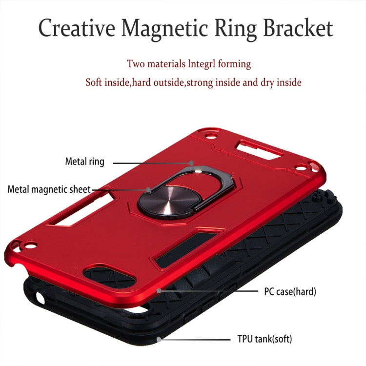 For Huawei Y5 (2018) / Y5 Prime (2018) 2 in 1 Armour Series PC + TPU Protective Case with Ring Holder