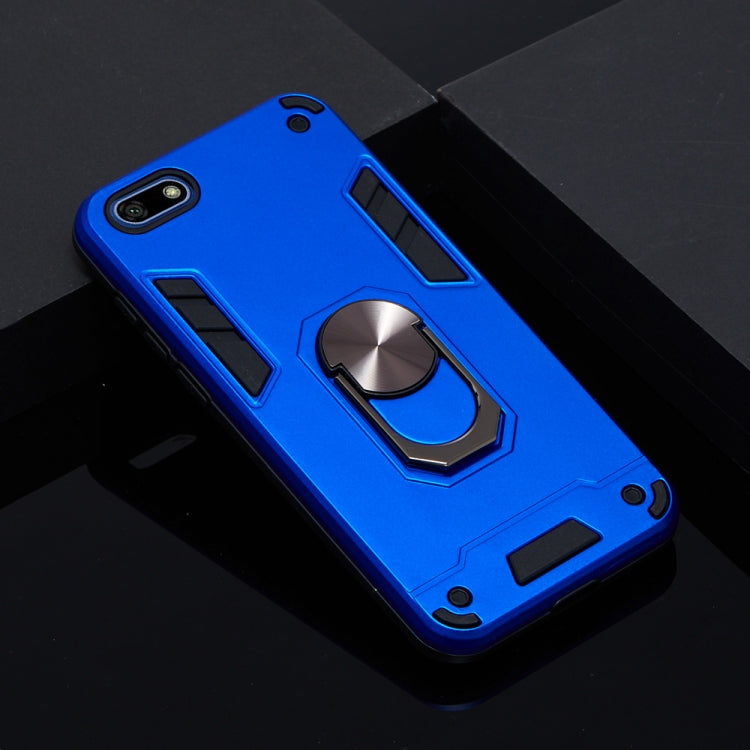 For Huawei Y5 (2018) / Y5 Prime (2018) 2 in 1 Armour Series PC + TPU Protective Case with Ring Holder
