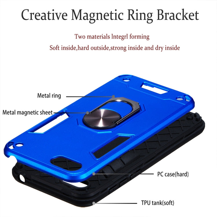 For Huawei Y5 (2018) / Y5 Prime (2018) 2 in 1 Armour Series PC + TPU Protective Case with Ring Holder