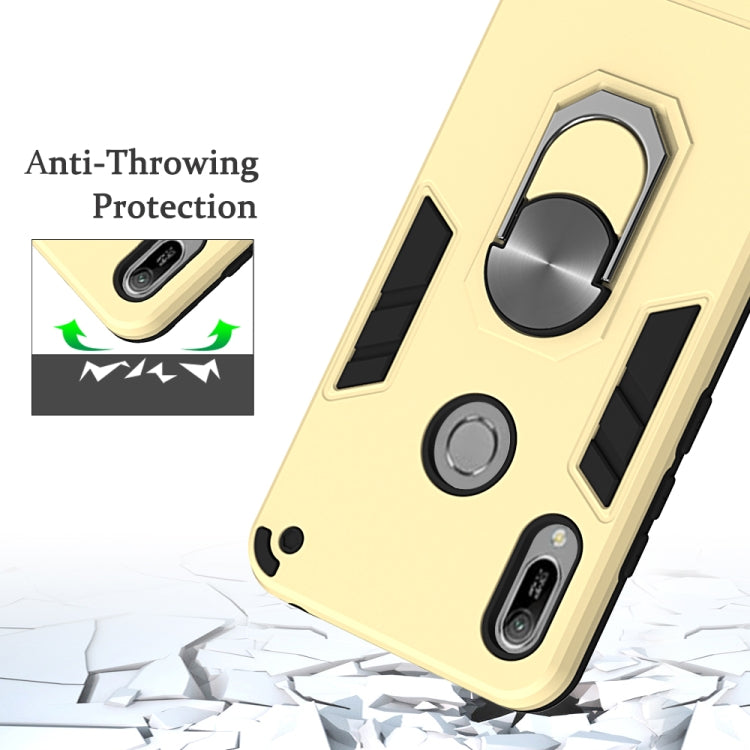 For Huawei Honor 8A / Y6 (2019) 2 in 1 Armour Series PC + TPU Protective Case with Ring Holder