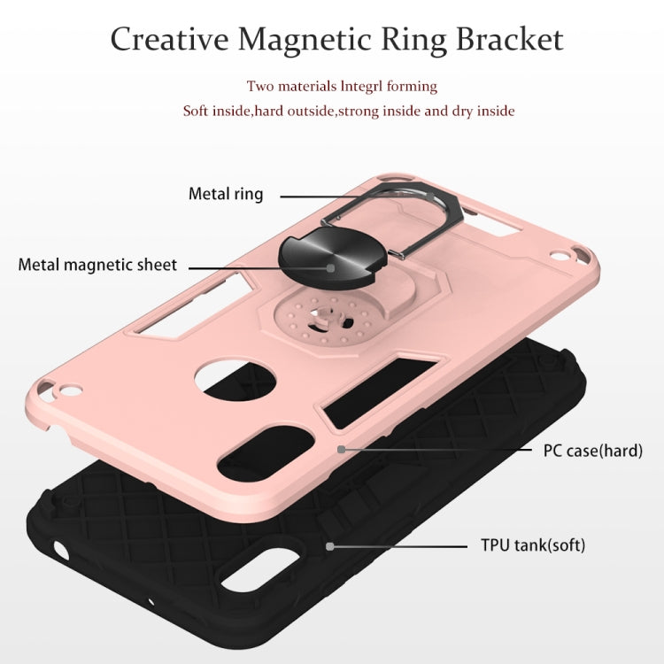 For Huawei Honor 8A / Y6 (2019) 2 in 1 Armour Series PC + TPU Protective Case with Ring Holder