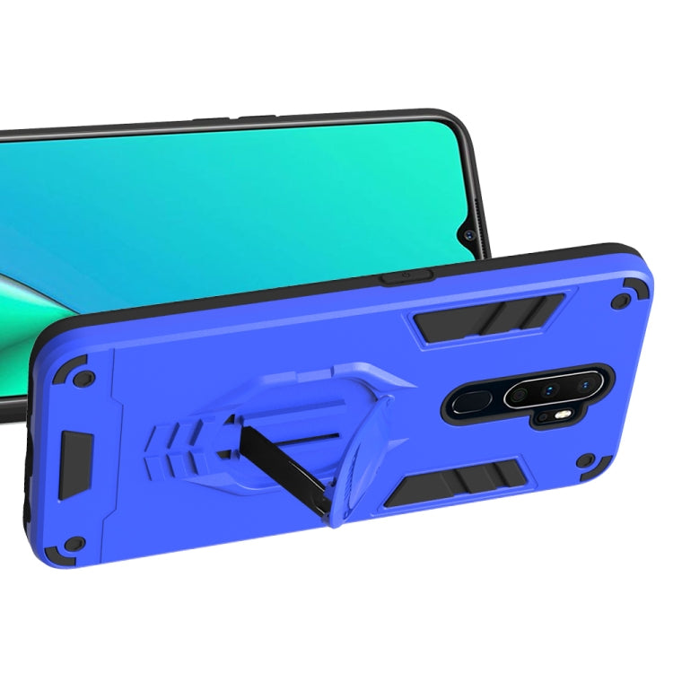 For OPPO A9 (2020) 2 in 1 Armor Knight Series PC + TPU Protective Case with Invisible Holder