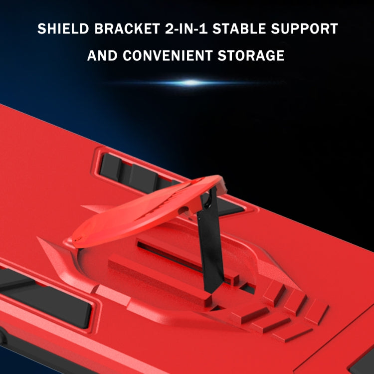 For OPPO A3s 2 in 1 Armor Knight Series PC + TPU Protective Case with Invisible Holder