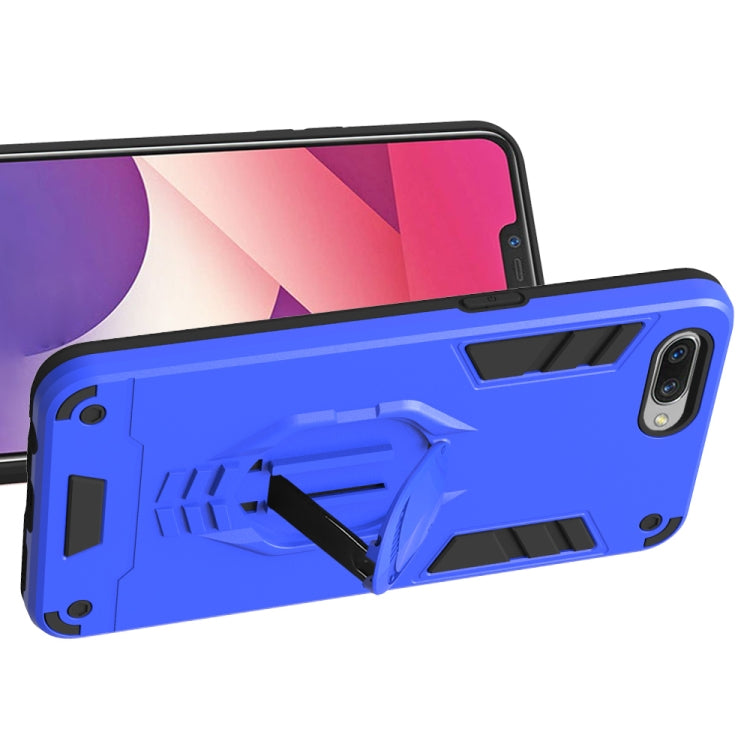 For OPPO A3s 2 in 1 Armor Knight Series PC + TPU Protective Case with Invisible Holder