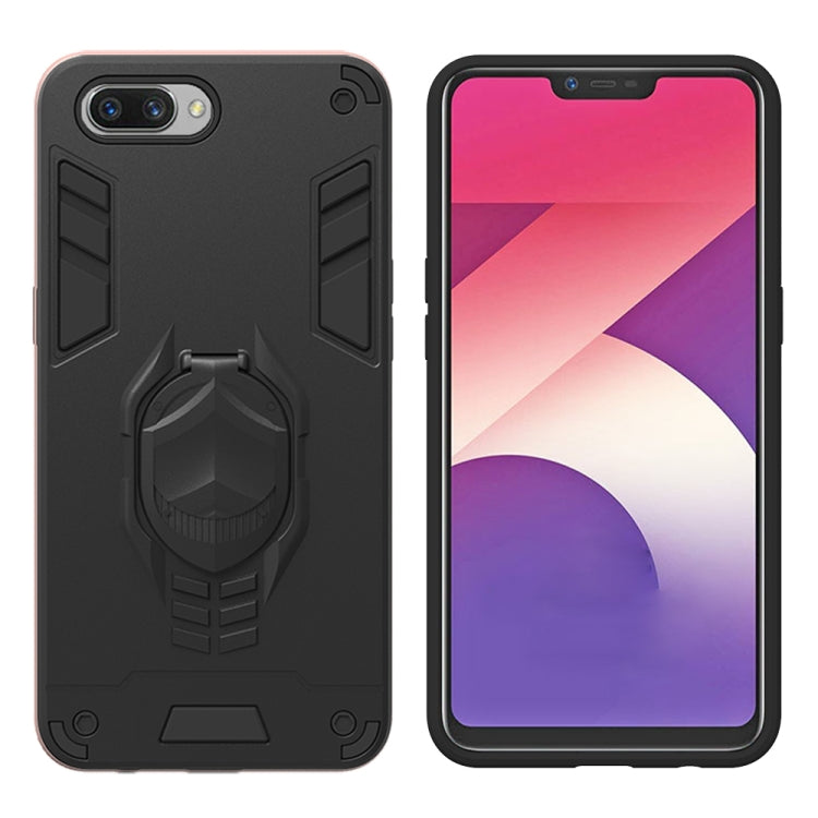 For OPPO A3s 2 in 1 Armor Knight Series PC + TPU Protective Case with Invisible Holder