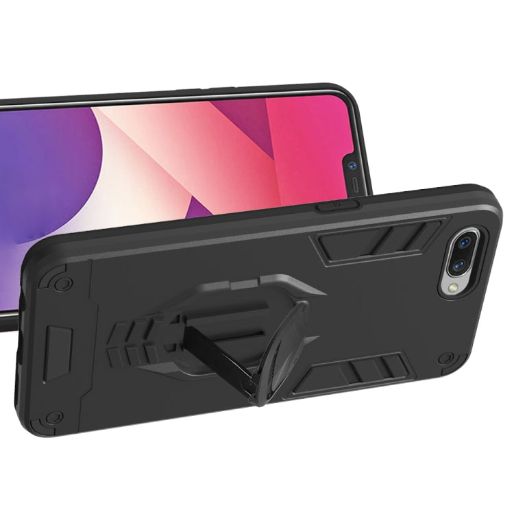 For OPPO A3s 2 in 1 Armor Knight Series PC + TPU Protective Case with Invisible Holder