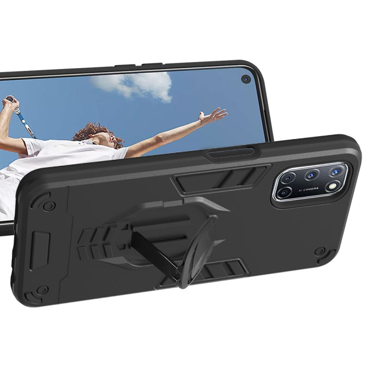 For OPPO A52 2 in 1 Armor Knight Series PC + TPU Protective Case with Invisible Holder