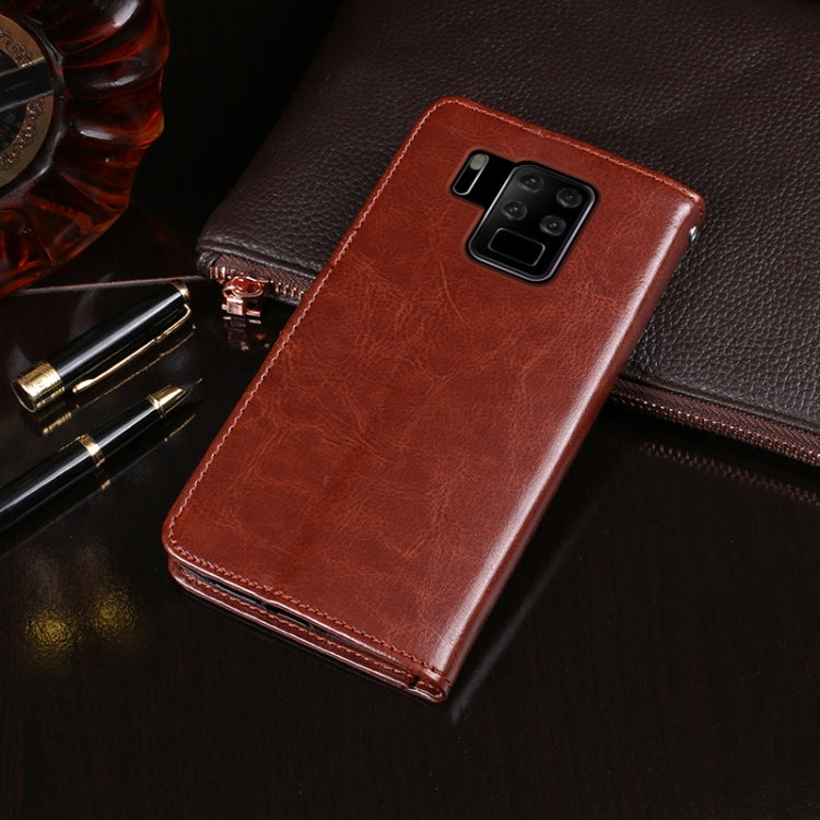 For OUKITEL C18 Pro idewei Crazy Horse Texture Horizontal Flip Leather Case with Holder & Card Slots & Wallet