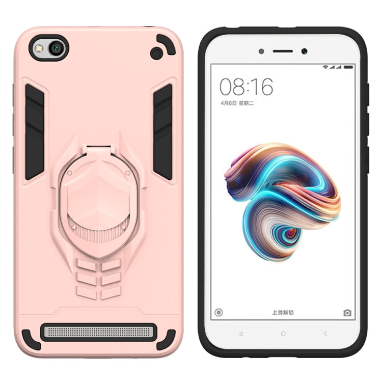 For Xiaomi Redmi 5A 2 in 1 Armor Knight Series PC + TPU Protective Case with Invisible Holder