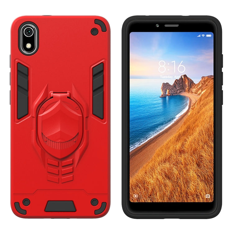 For Xiaomi Redmi 7A 2 in 1 Armor Knight Series PC + TPU Protective Case with Invisible Holder