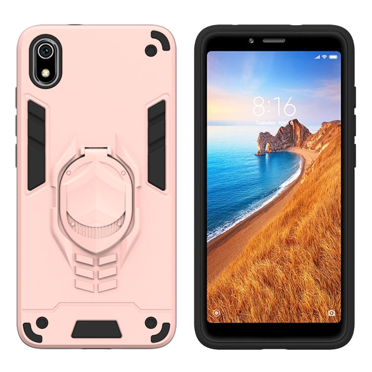 For Xiaomi Redmi 7A 2 in 1 Armor Knight Series PC + TPU Protective Case with Invisible Holder