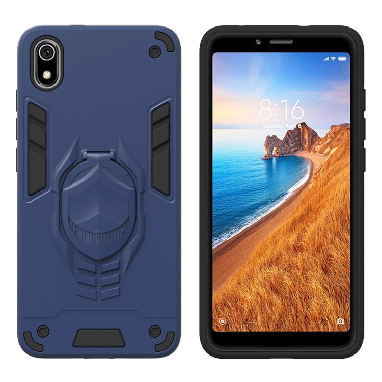 For Xiaomi Redmi 7A 2 in 1 Armor Knight Series PC + TPU Protective Case with Invisible Holder