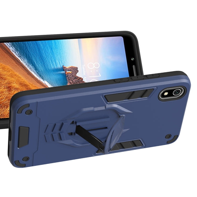 For Xiaomi Redmi 7A 2 in 1 Armor Knight Series PC + TPU Protective Case with Invisible Holder