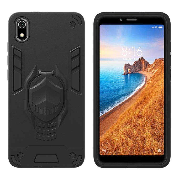 For Xiaomi Redmi 7A 2 in 1 Armor Knight Series PC + TPU Protective Case with Invisible Holder